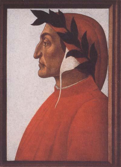 Sandro Botticelli Portrait of Dante Alighieri France oil painting art